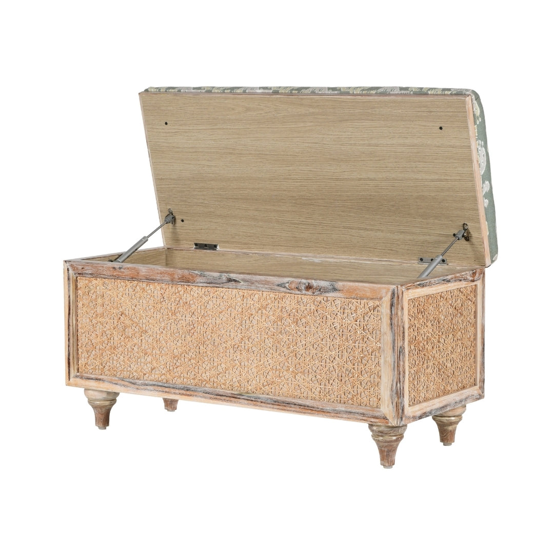 Oro Teak wood Storage Bench