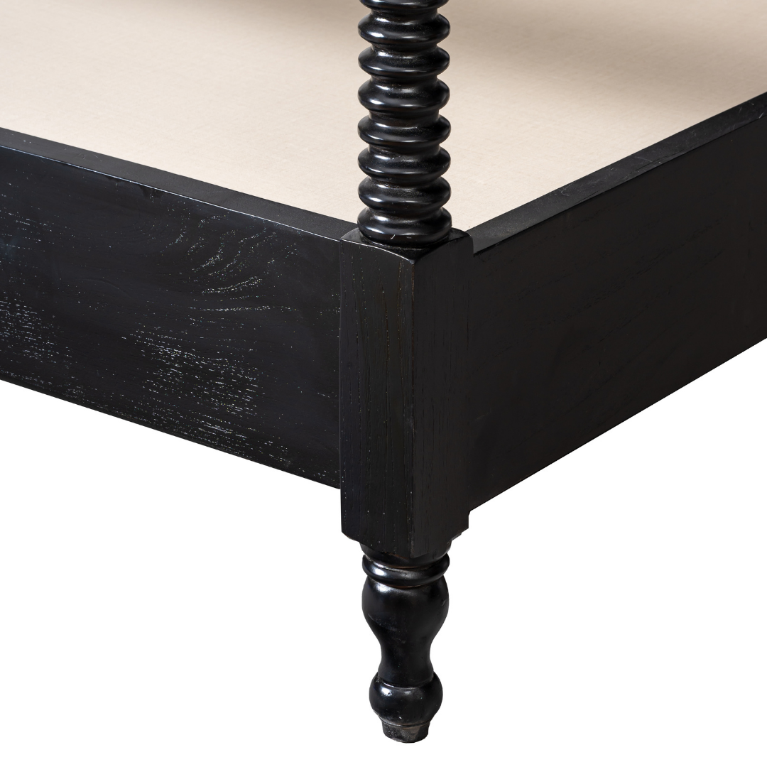 TURNORA Four Poster Teak Wood Bed