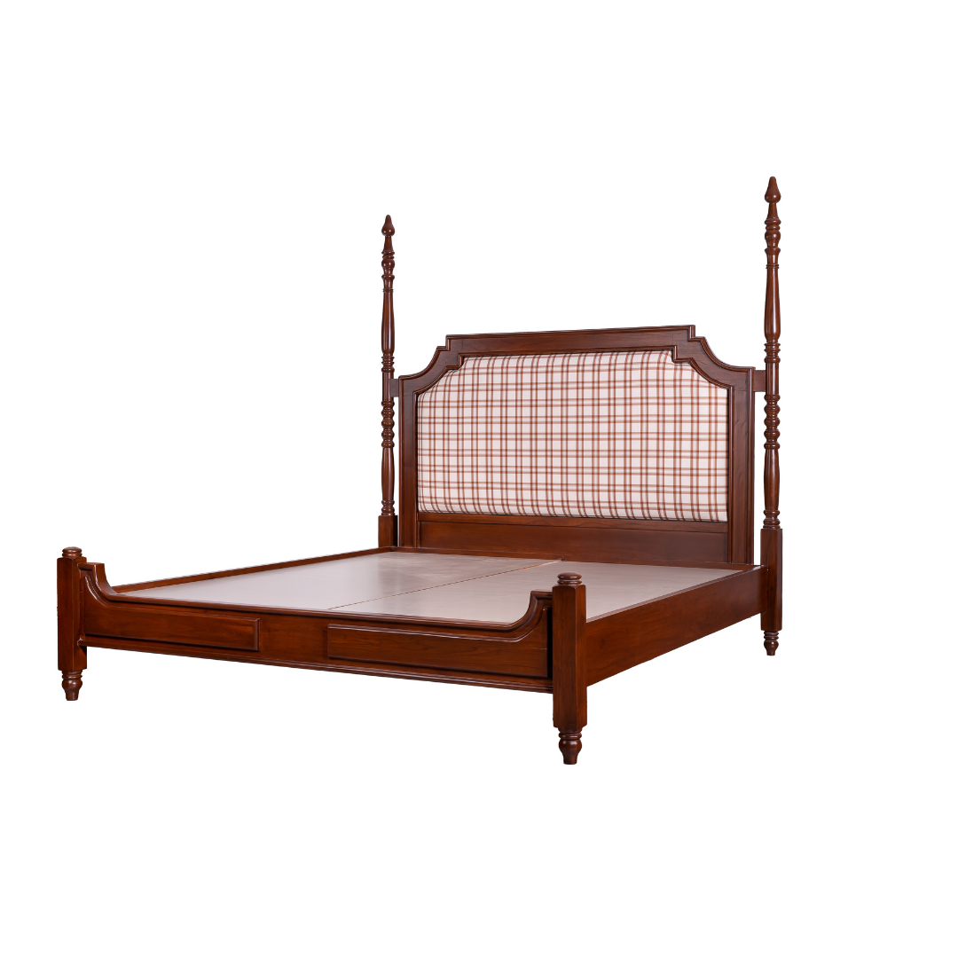 ZENITH Teak Wood  2 Poster Bed