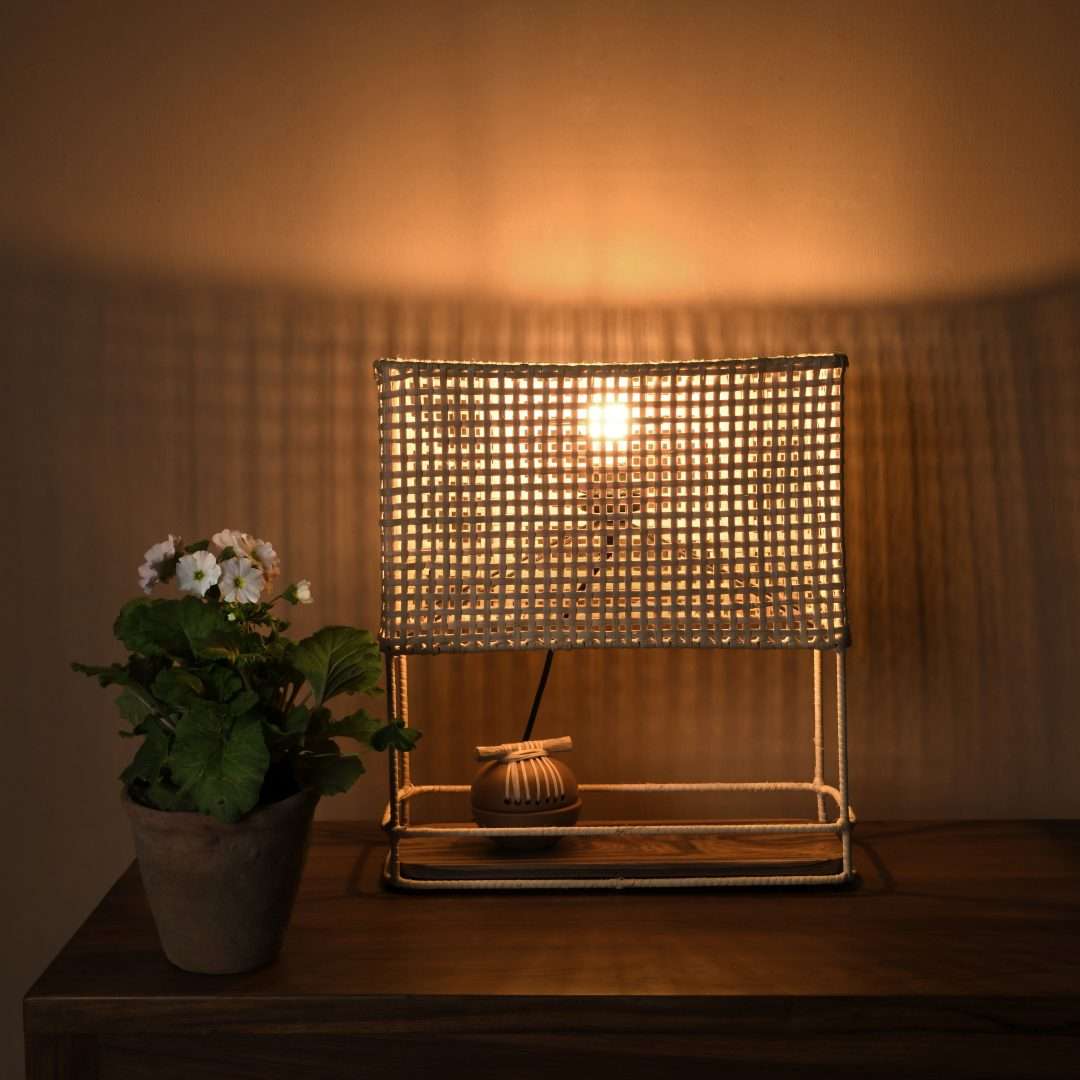 Rattan Table Lamp