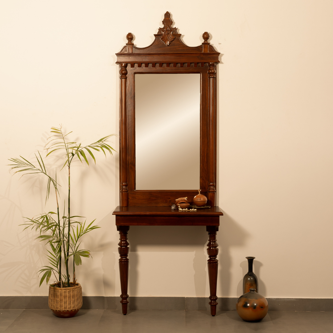 Majora Wall Mirror and Console