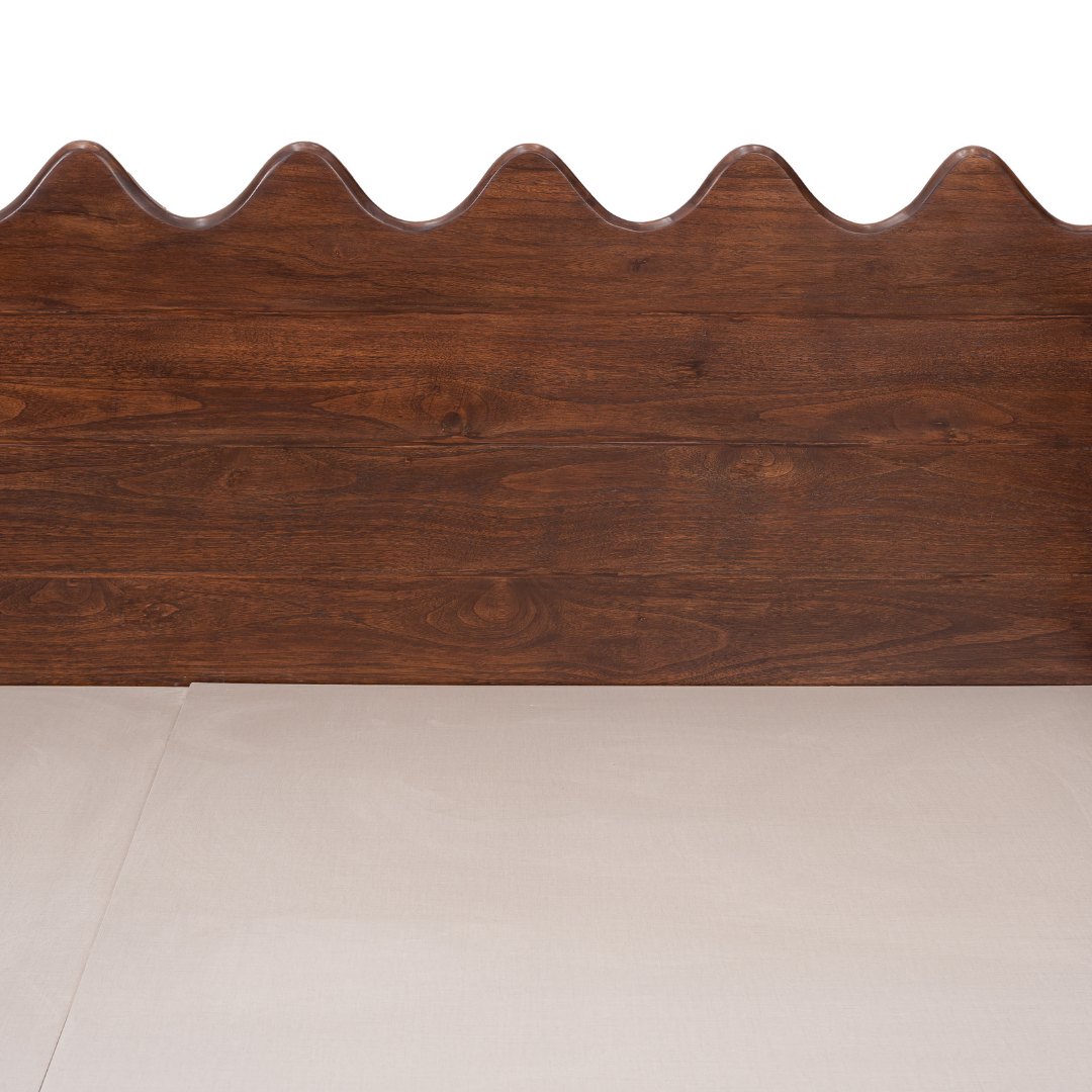Aalaya Teak Wood Hydraulic Storage Bed