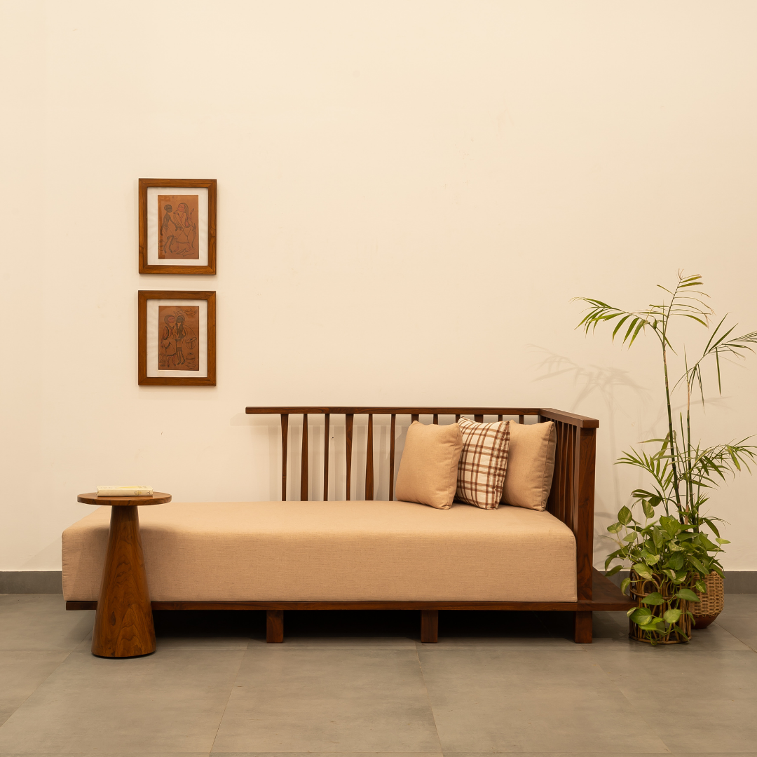 Takhat Teak wood day bed