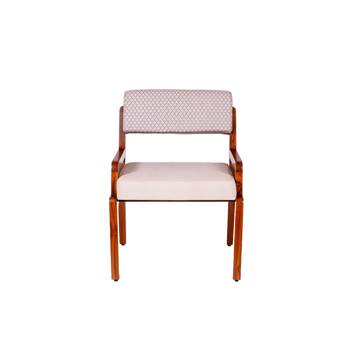 Zyra Upholstered Teakwood Dining Chair