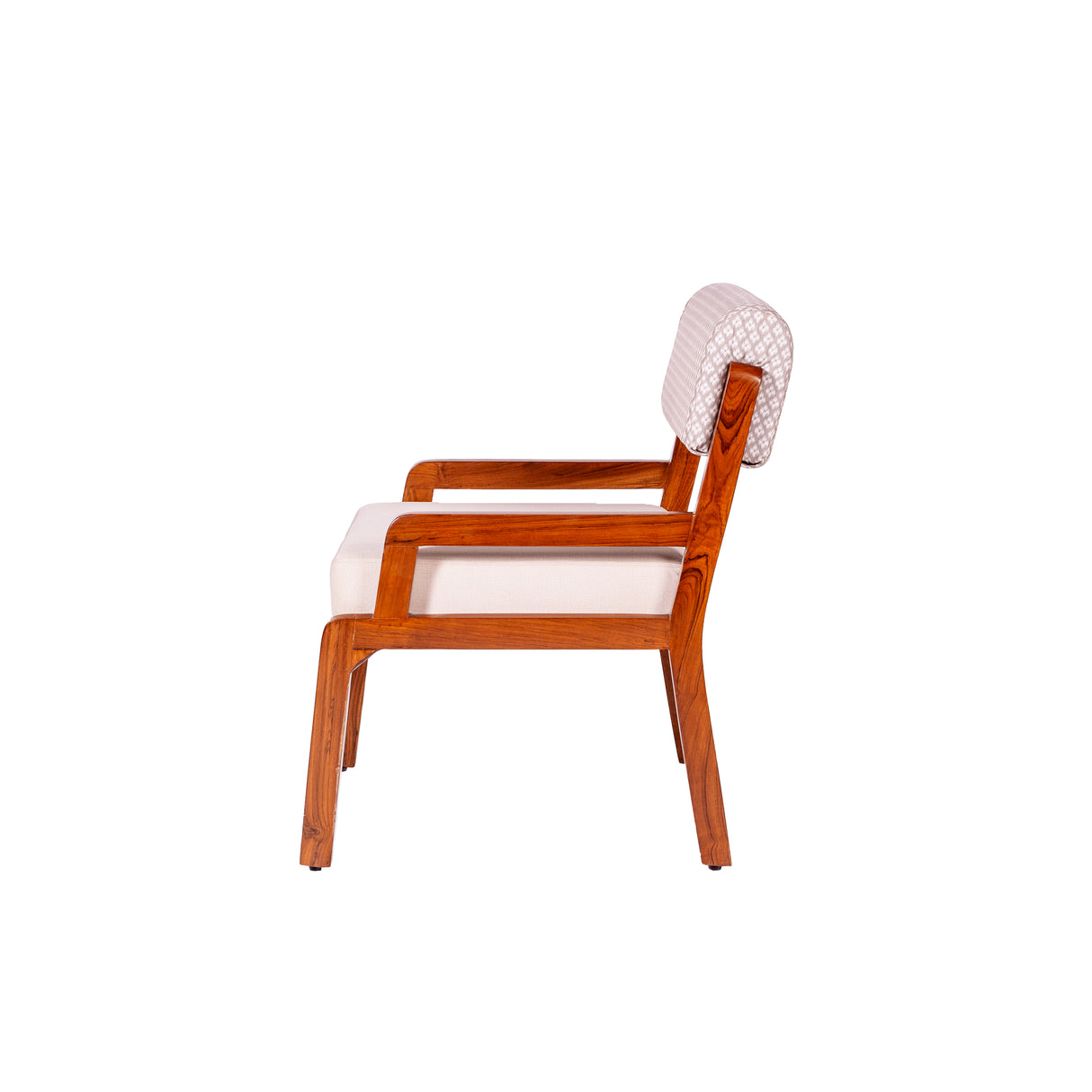 Zyra Upholstered Teakwood Dining Chair