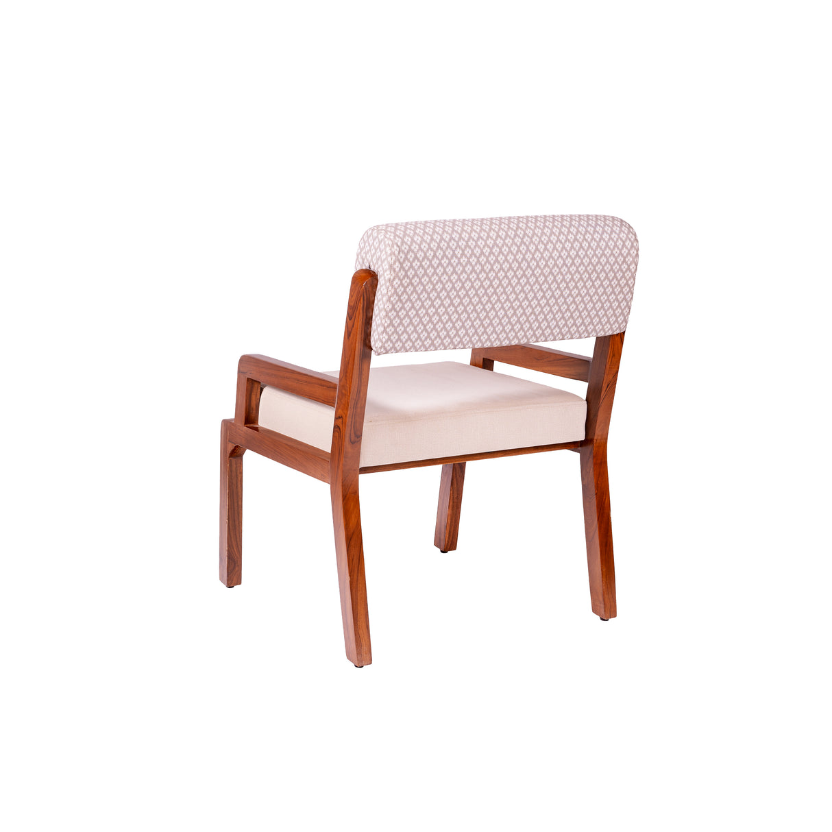 Zyra Upholstered Teakwood Dining Chair