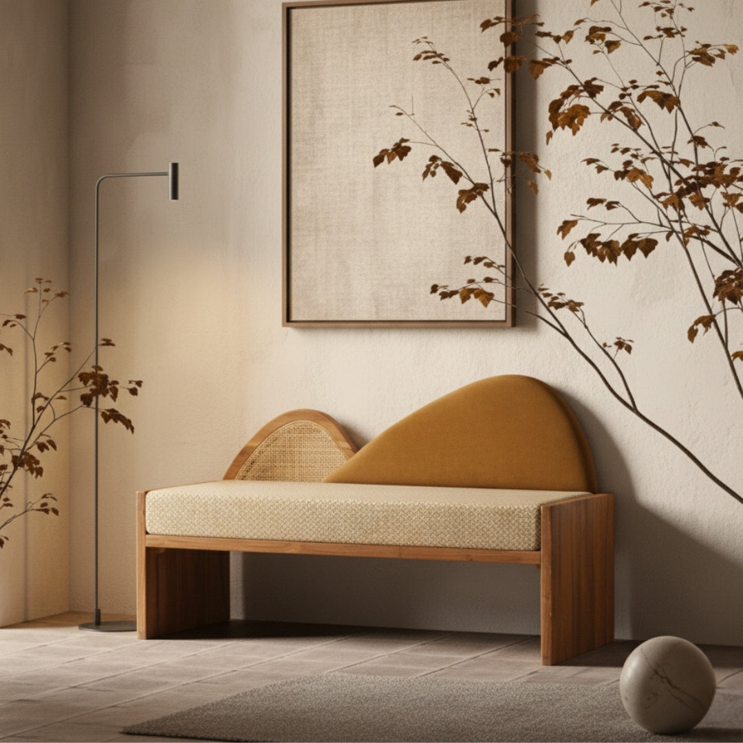 Serir Teak Wood Bench