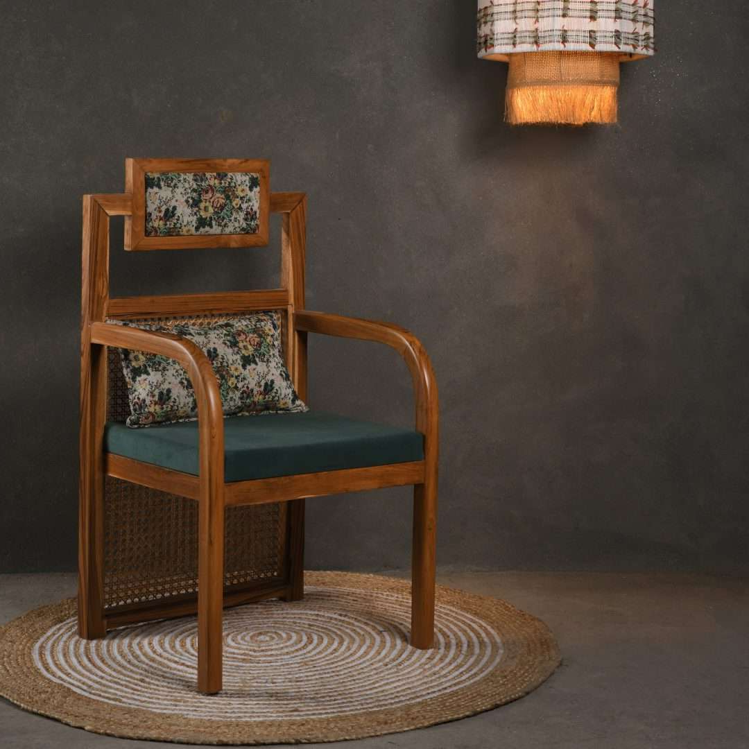 Chen Teakwood Cane Armchair | Designer Lounge Chairs By Opaque Studio ...