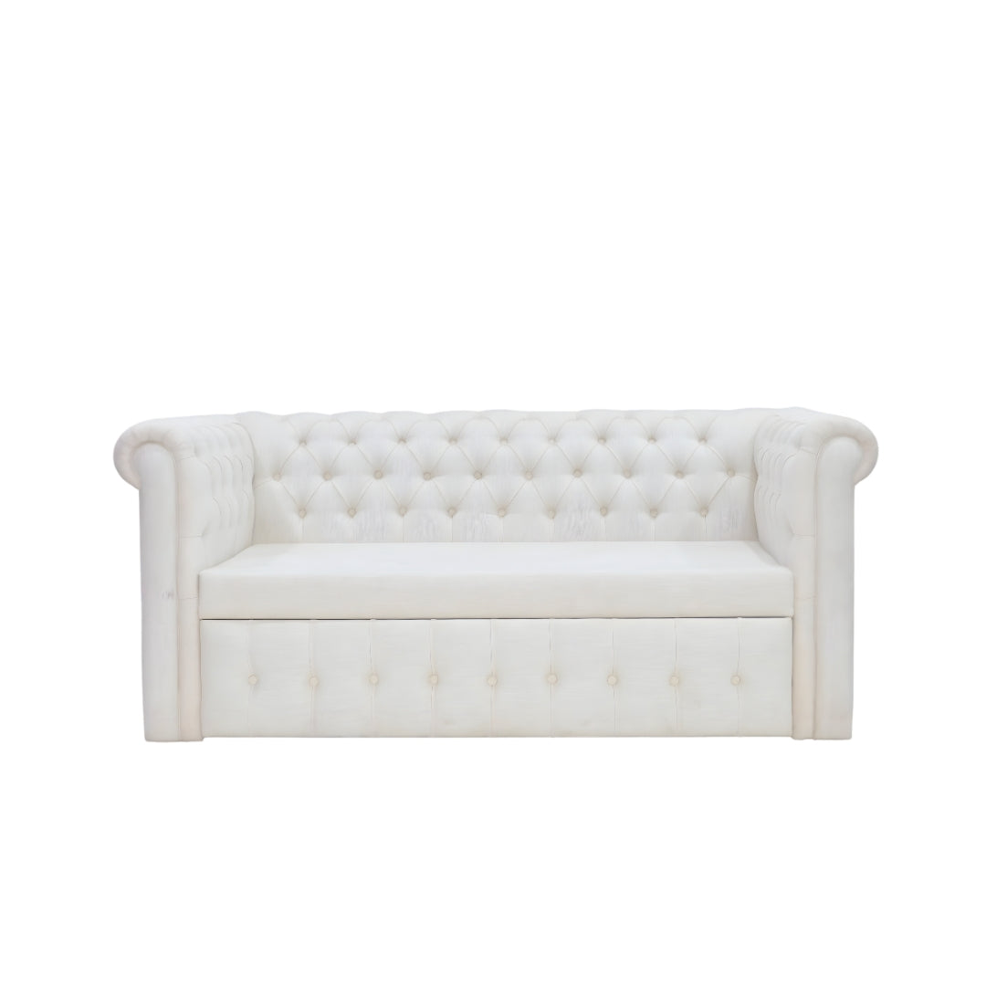 Velouri Chesterfield Sofa Cum Bed