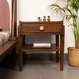 Perth Teak Wood Bed Side Table