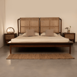 Soho Rattan Teakwood Bed