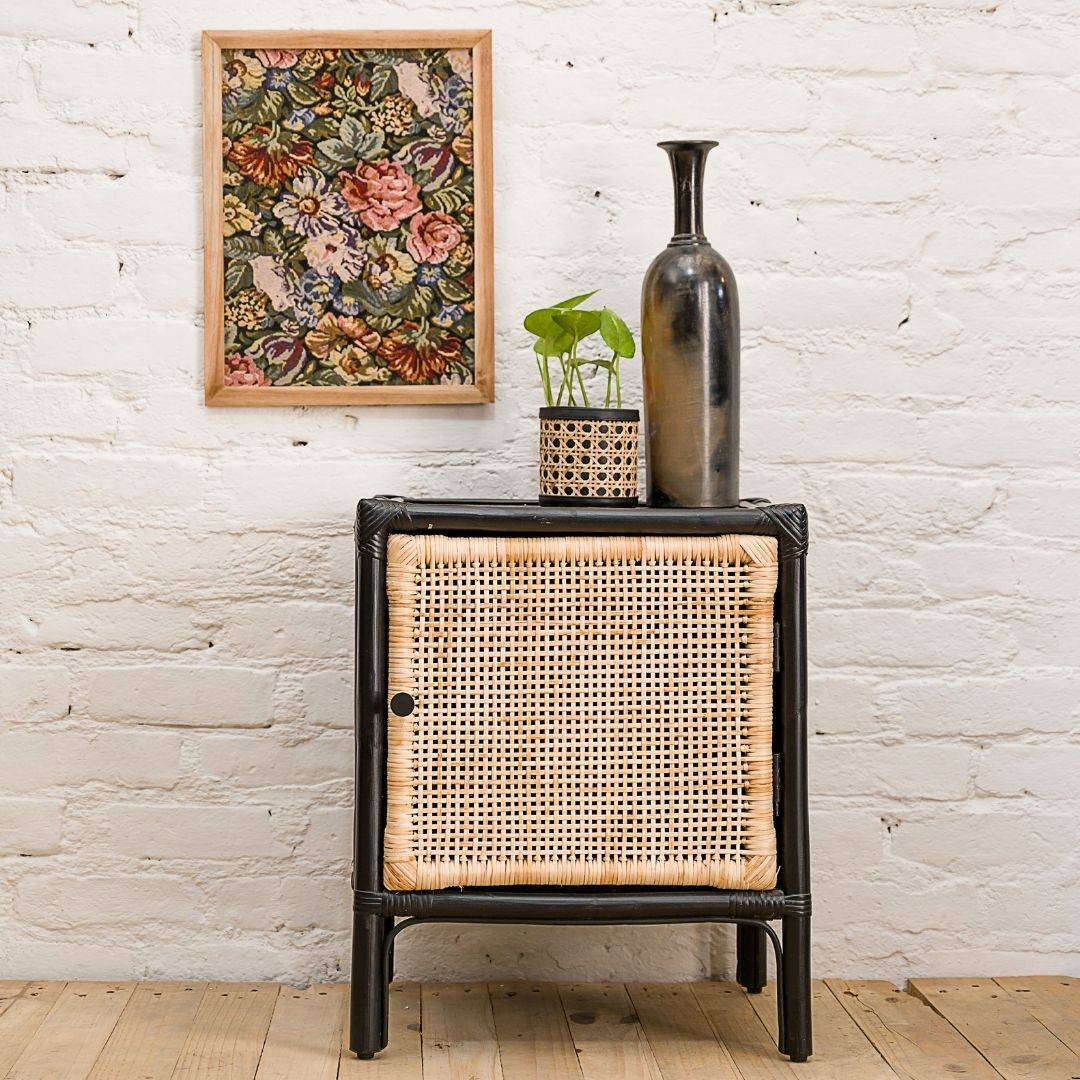 Onyx Bamboo Side Table