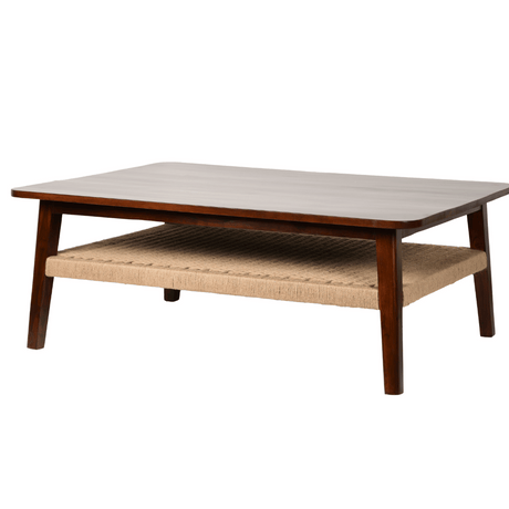 Jatan Teakwood Jute Coffee Table