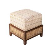 Zentique Cane Square Ottoman