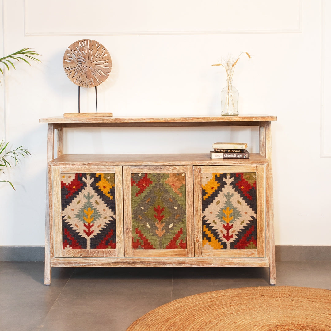 Kilim Crest Cabinet