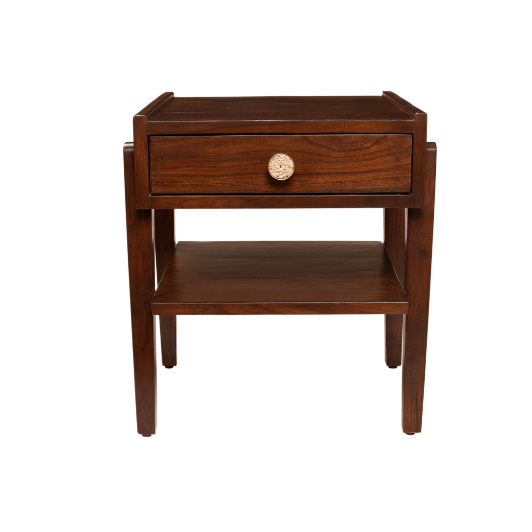 Perth Teak Wood Bed Side Table