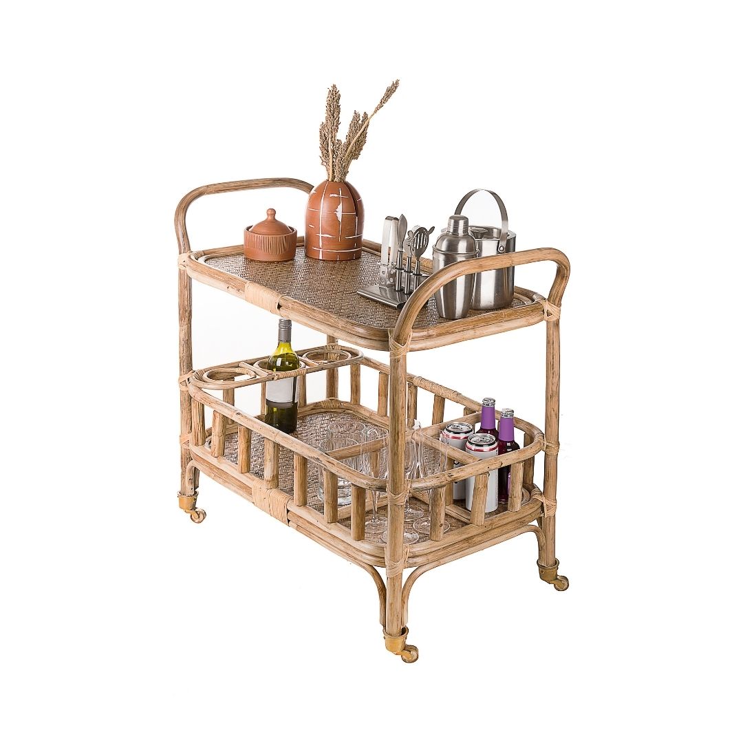 Bali Bamboo Bar Trolley