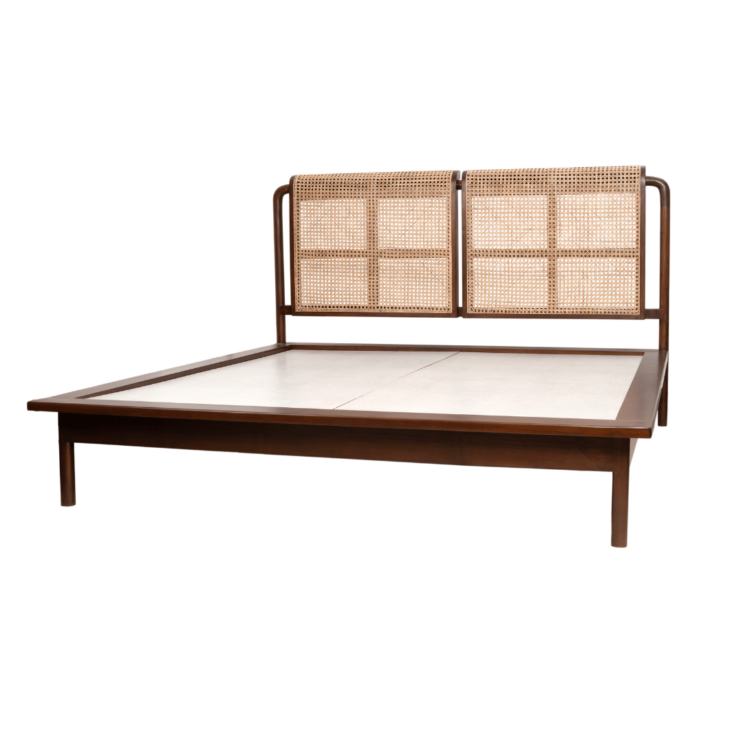 Soho Rattan Teakwood Bed