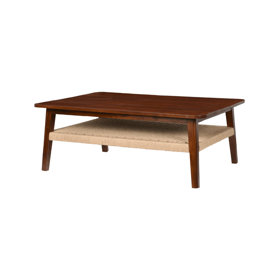 Jatan Teakwood Jute Coffee Table