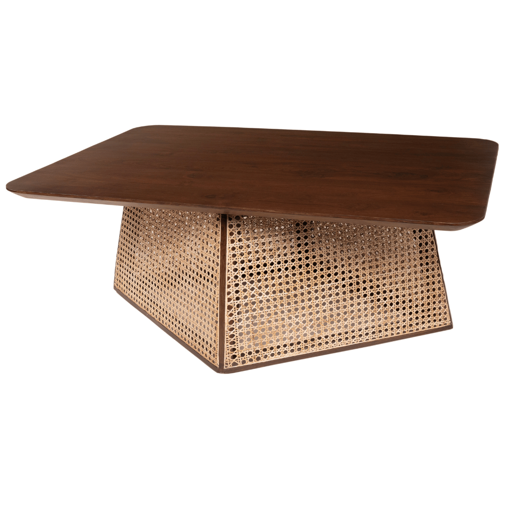 Ariella Teakwood Cane Coffee Table