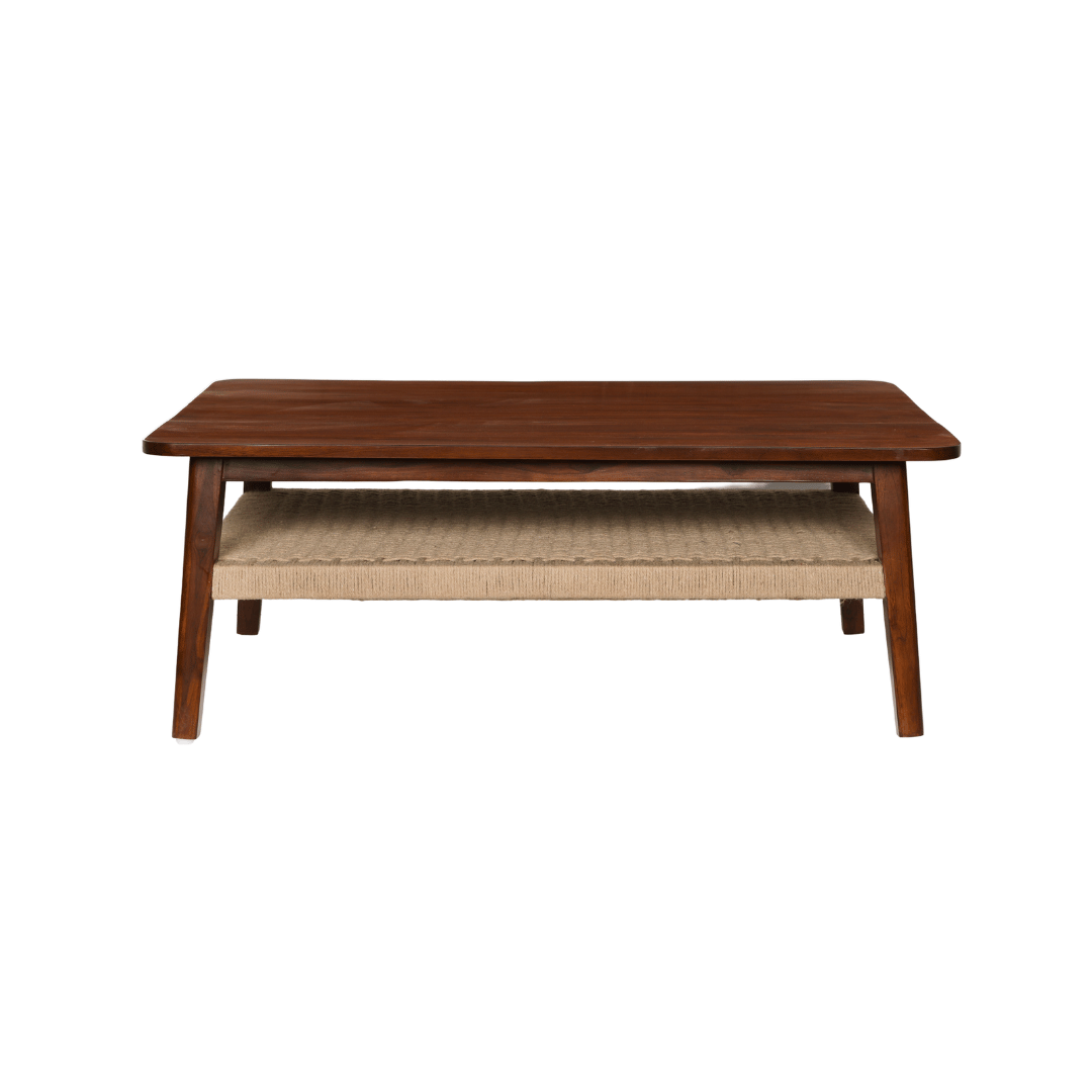 Jatan Teakwood Jute Coffee Table