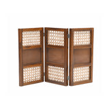 Divider Teak Wood Triple Photo Frame