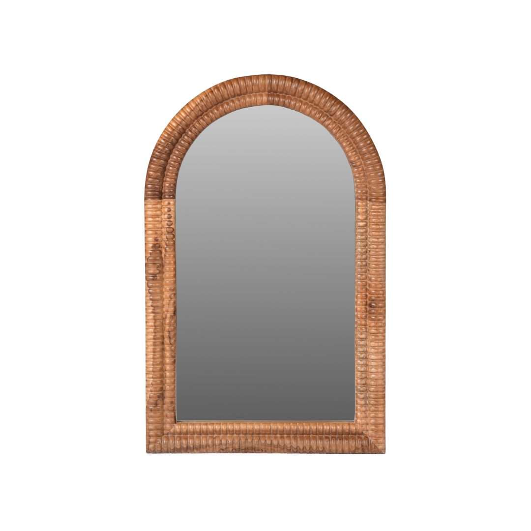 Arable Teak Wood Wall Mirror