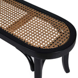 Asolo Teak Wood Rattan Bench