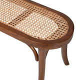 Asolo Teak Wood Rattan Bench