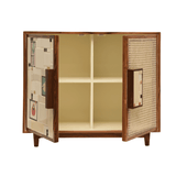 Aviary Cane Double Door Cabinet