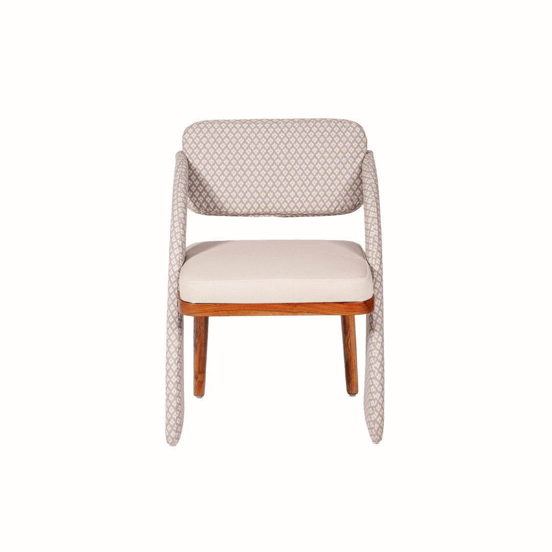 Sirocco Upholstered Teakwood Dining Chair