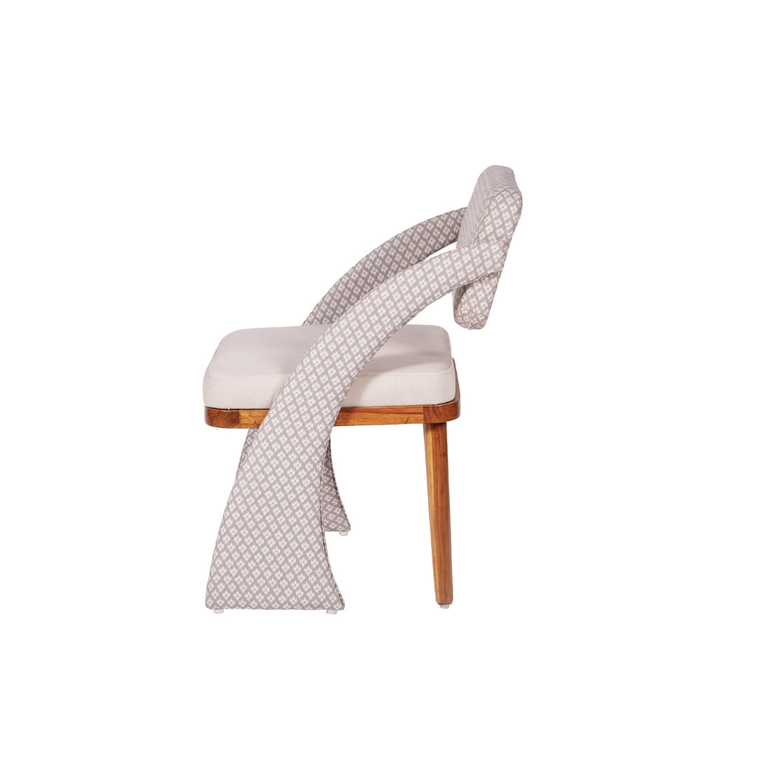 Sirocco Upholstered Teakwood Dining Chair