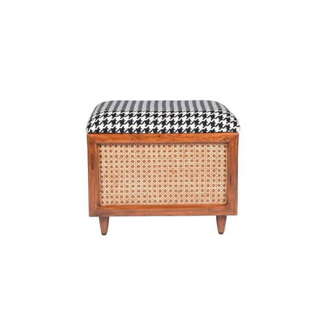 Houndstooth Ottoman