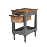 Sorren Cane Basket End Table