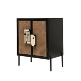 Gobleto Cane Bar Cabinet