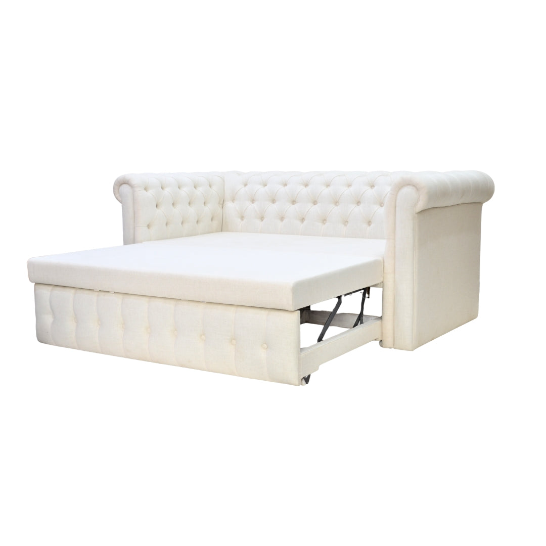 Velouri Chesterfield Sofa Cum Bed