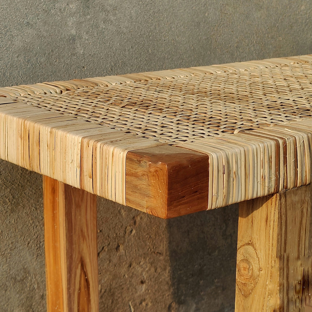 Rattan Bench Seat