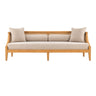 Sahara Teakwood 3 Seater Cane Sofa