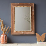 Solid Wood Earthy Rectangle Wall Mirror