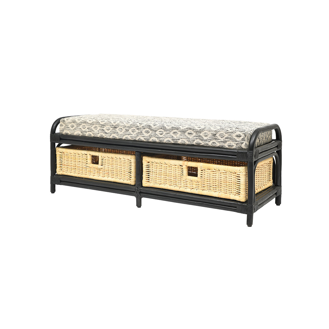 Spink Bamboo Storage Bench