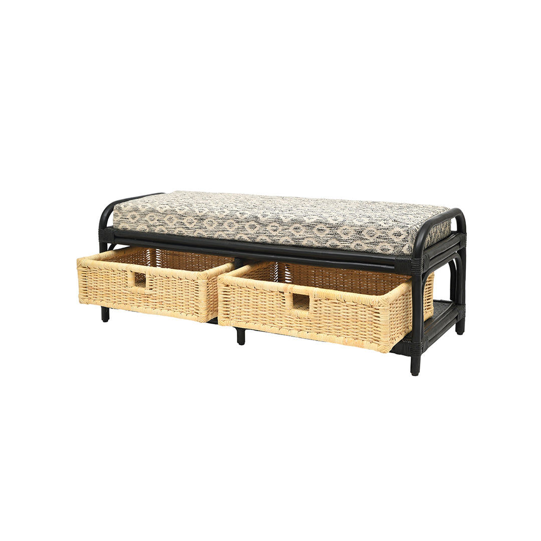 Spink Bamboo Storage Bench