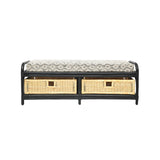 Spink Bamboo Storage Bench