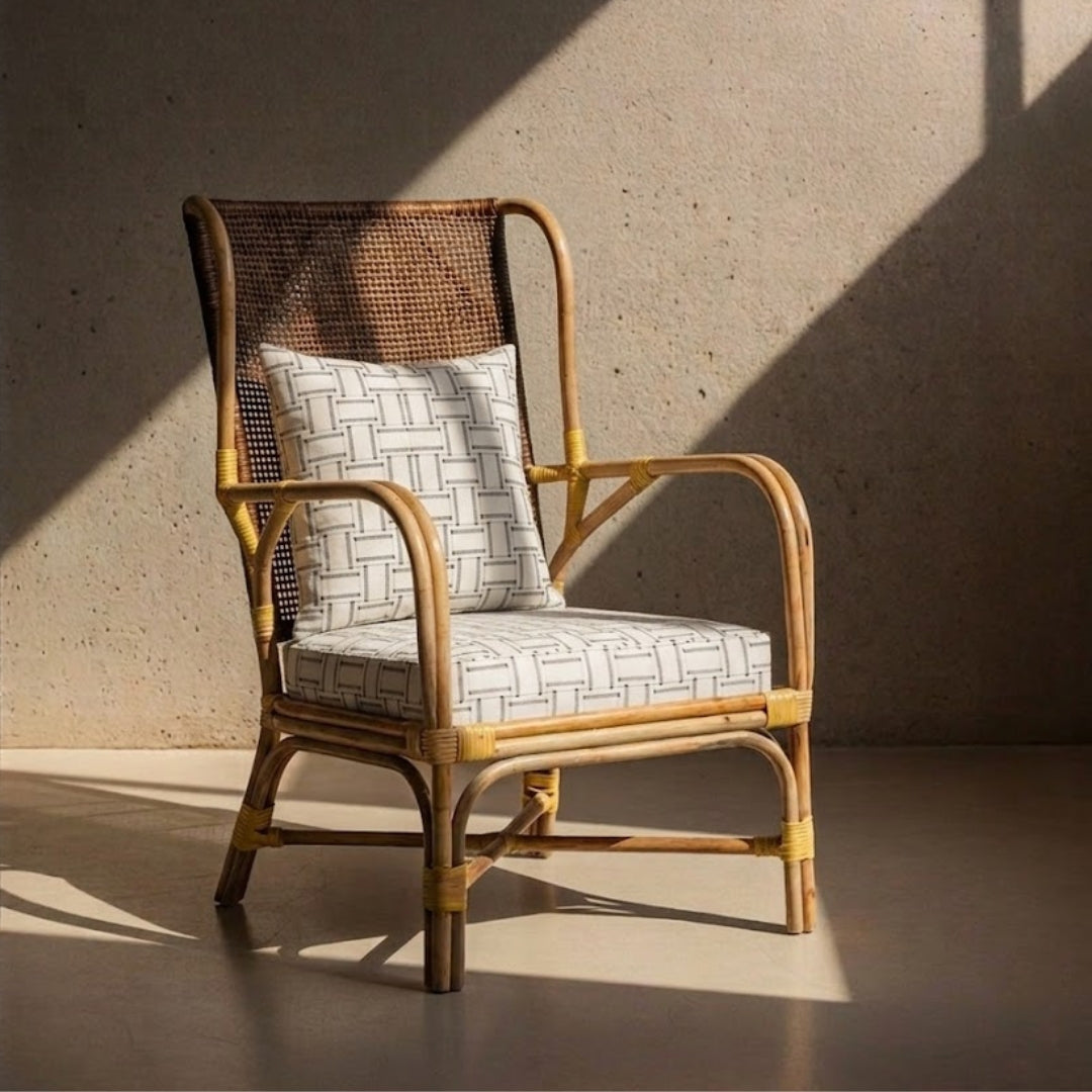 Varo Bamboo High Back Chair