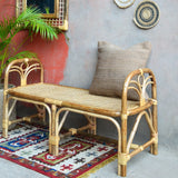 Vintage Bamboo Bench