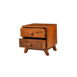 Khelma Teak Wood Bedside Table