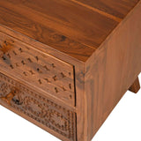 Khelma Teak Wood Bedside Table