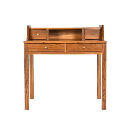 Linon Teak Wood Work Desk