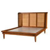 Zakhama Teak Wood Cane Bed