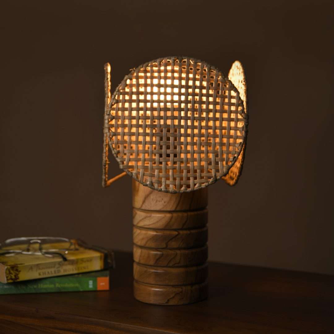 ahoto cane table lamp