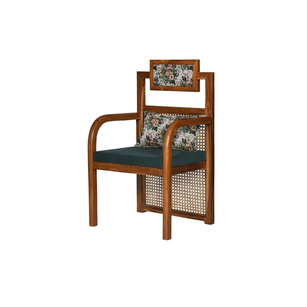 chen teakwood cane armchair